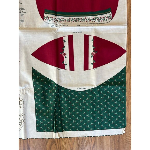 Vintage Victorian Christmas Santa Centerpiece Cut Out Pattern Cut & Sew Country - Picture 10 of 12
